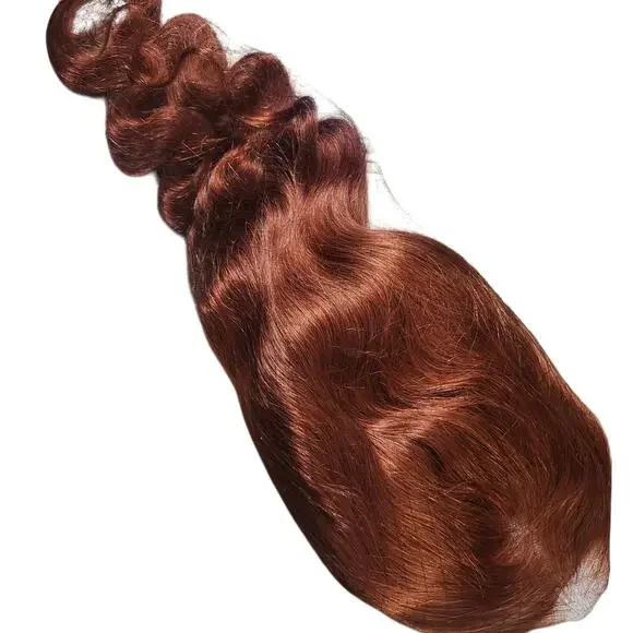 18 inch red brown number 33 body wave pre.Cut preplucked glueless lace front wig - Picture 5 of 13
